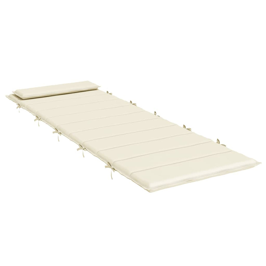 Ligbedkussen 180X60X4 Cm Oxford Stof Kleurig Crème