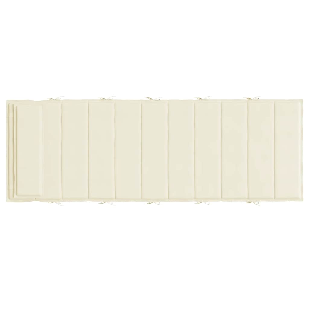 Ligbedkussen 180X60X4 Cm Oxford Stof Kleurig Crème