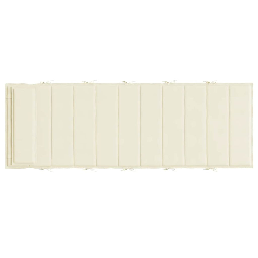 Ligbedkussen 180X60X4 Cm Oxford Stof Kleurig Crème