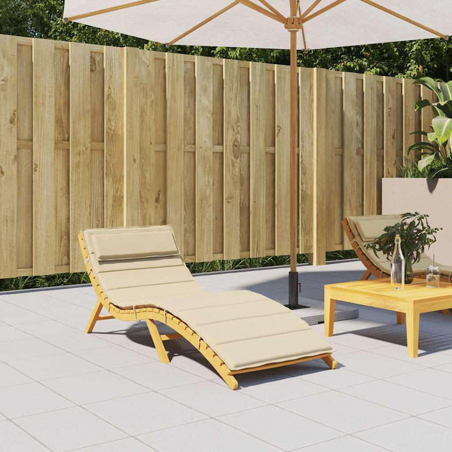 Ligbedkussen 180X60X4 Cm Oxford Stof Beige