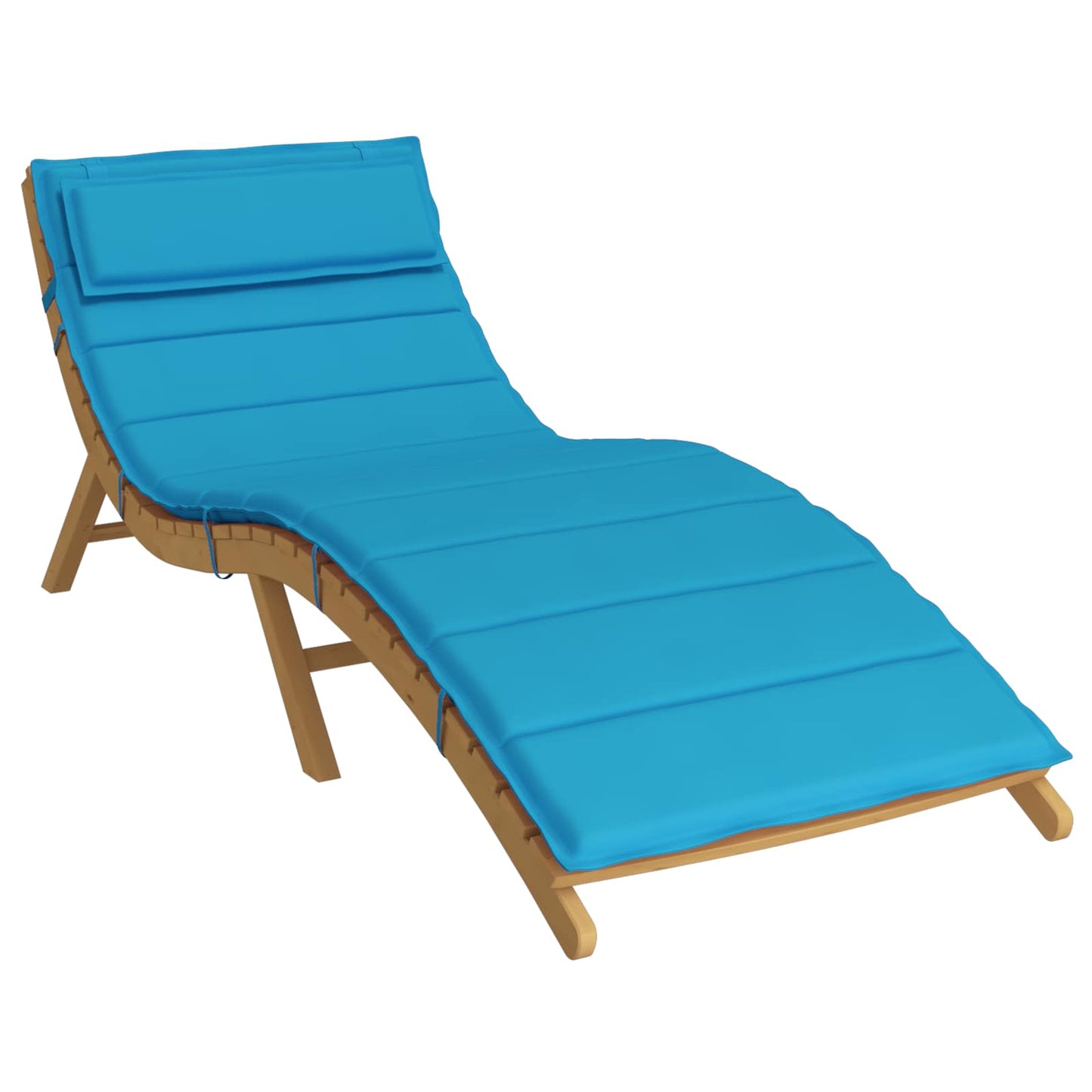 Zon Loungerkussen lichtblauw 178 x 60 x 4 cm Oxford stof