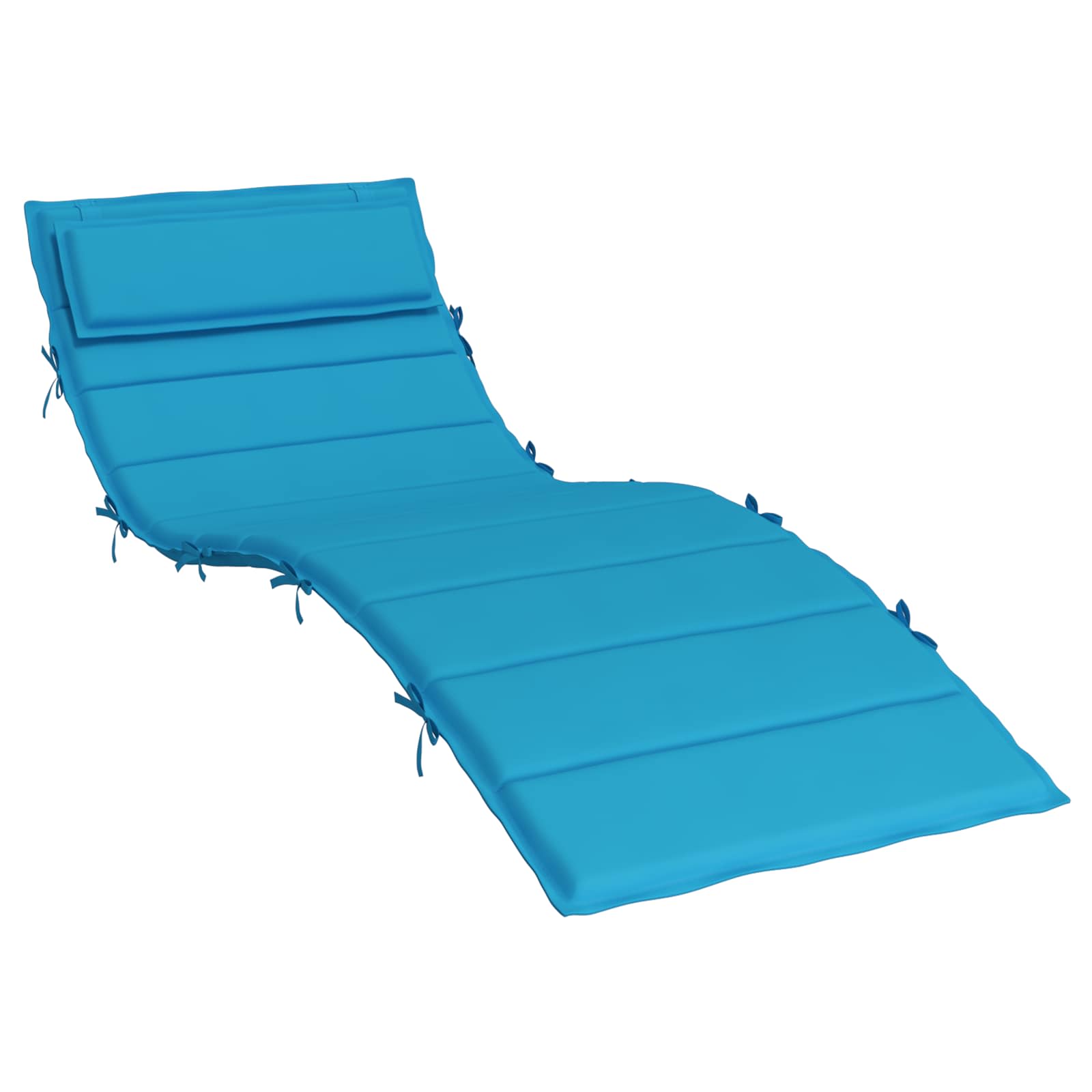 Zon Loungerkussen lichtblauw 178 x 60 x 4 cm Oxford stof