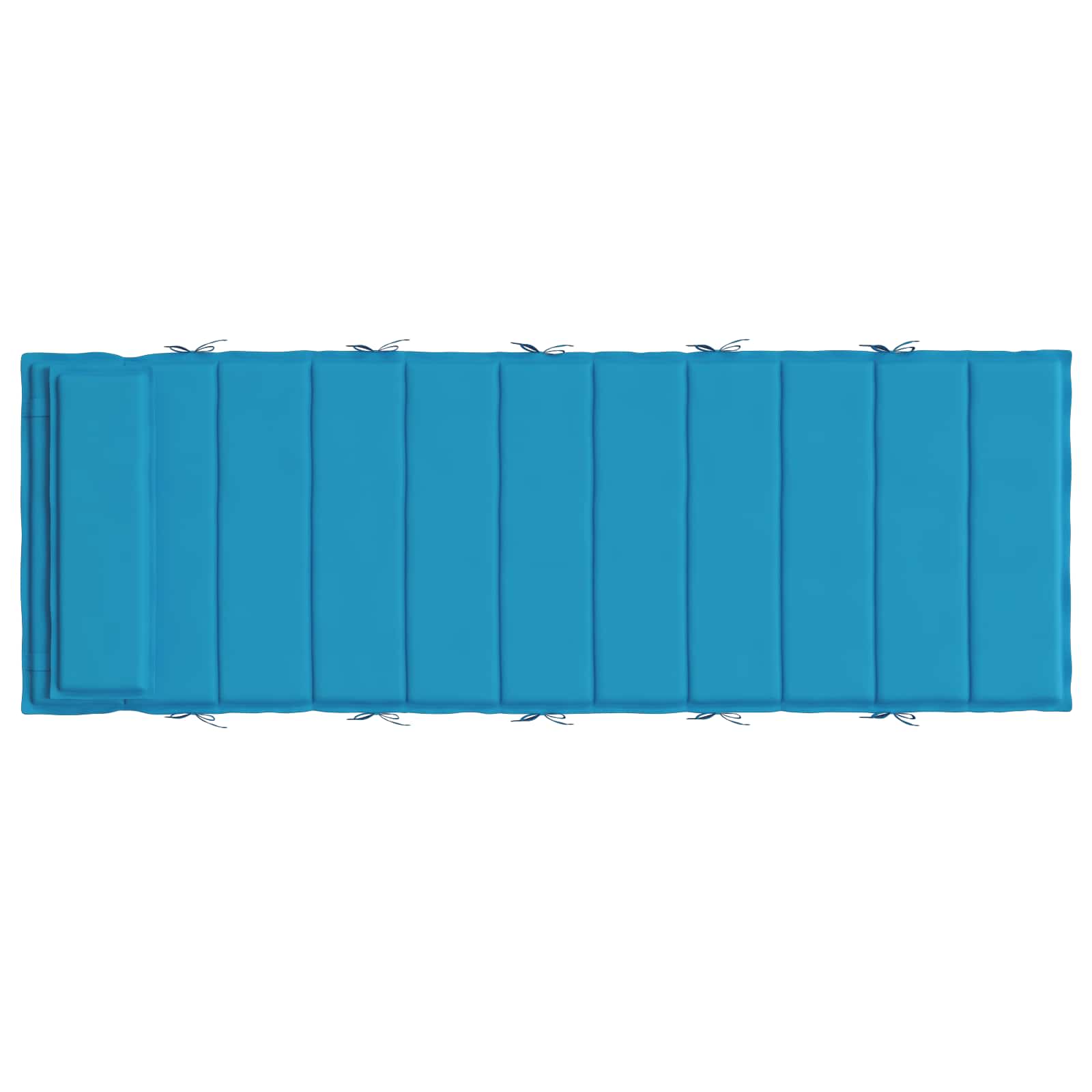 Zon Loungerkussen lichtblauw 178 x 60 x 4 cm Oxford stof