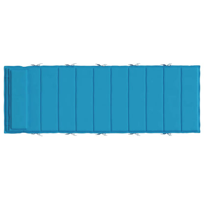 Zon Loungerkussen lichtblauw 178 x 60 x 4 cm Oxford stof