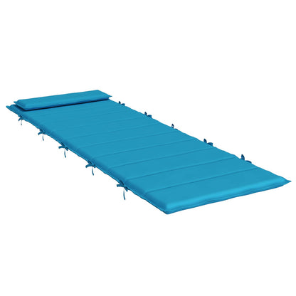 Zon Loungerkussen lichtblauw 178 x 60 x 4 cm Oxford stof