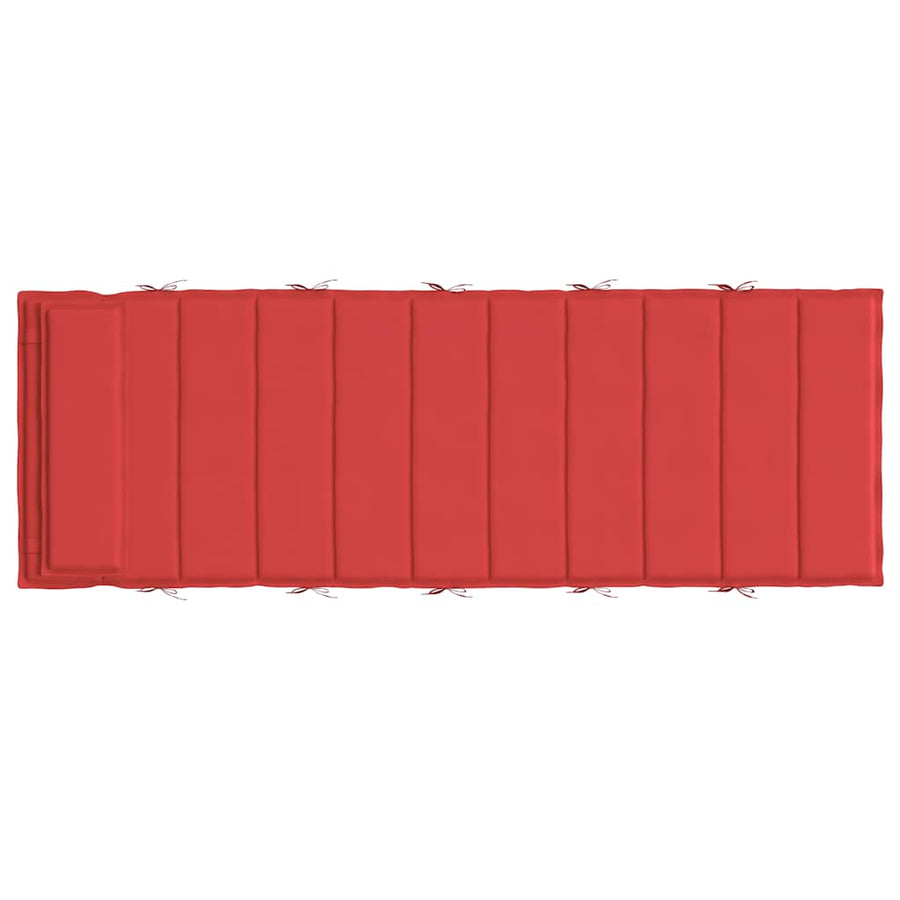 Ligbedkussen 180X60X4 Cm Oxford Stof Rood