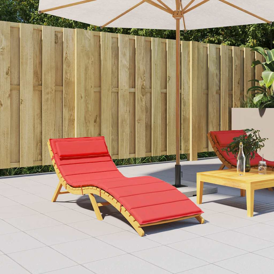 Ligbedkussen 180X60X4 Cm Oxford Stof Rood