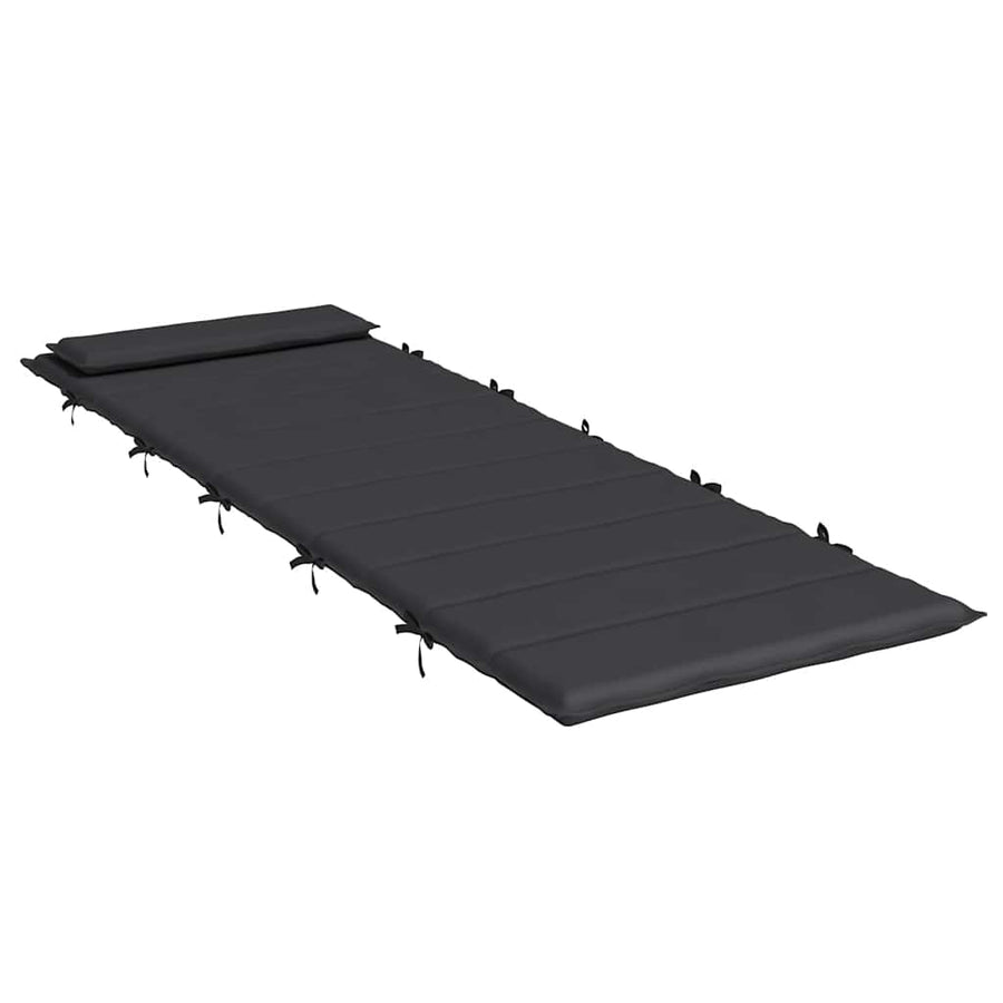Ligbedkussen 180X60X4 Cm Oxford Stof Zwart