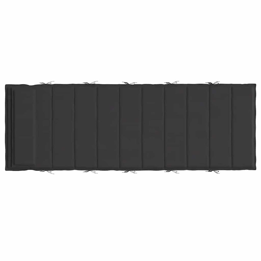 Ligbedkussen 180X60X4 Cm Oxford Stof Zwart