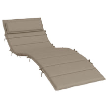 Ligbedkussen 180x60x4 cm oxford stof taupe