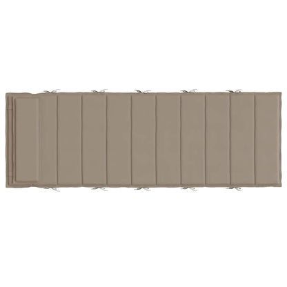 Ligbedkussen 180x60x4 cm oxford stof taupe
