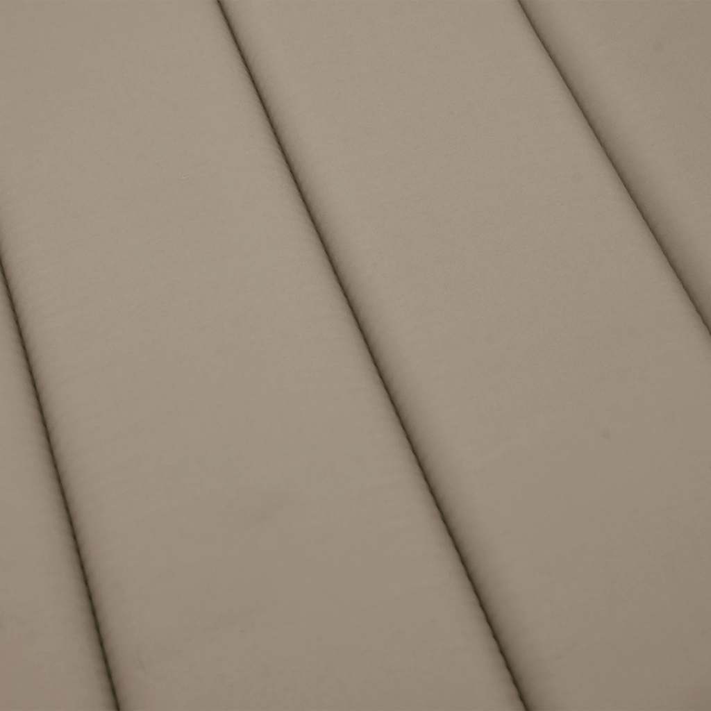 Ligbedkussen 180x60x4 cm oxford stof taupe