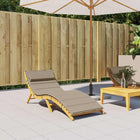 Sun Lounger Cushion 180x60x4 cm oxford fabric taupe