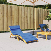 Ligbedkussen 180x60x4 cm oxford stof koningsblauw