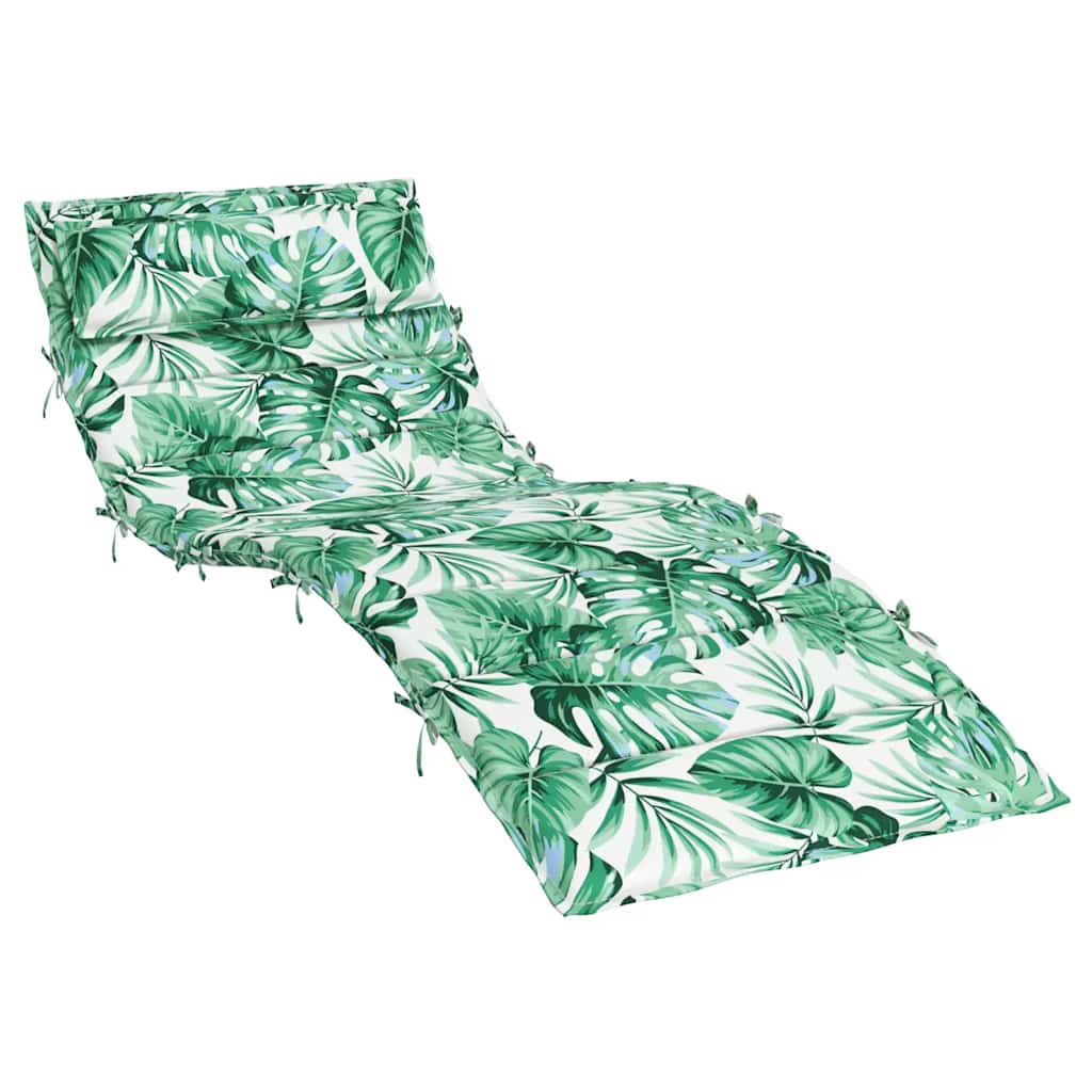 Ligbedkussen bladpatroon 180x60x4 cm oxford stof