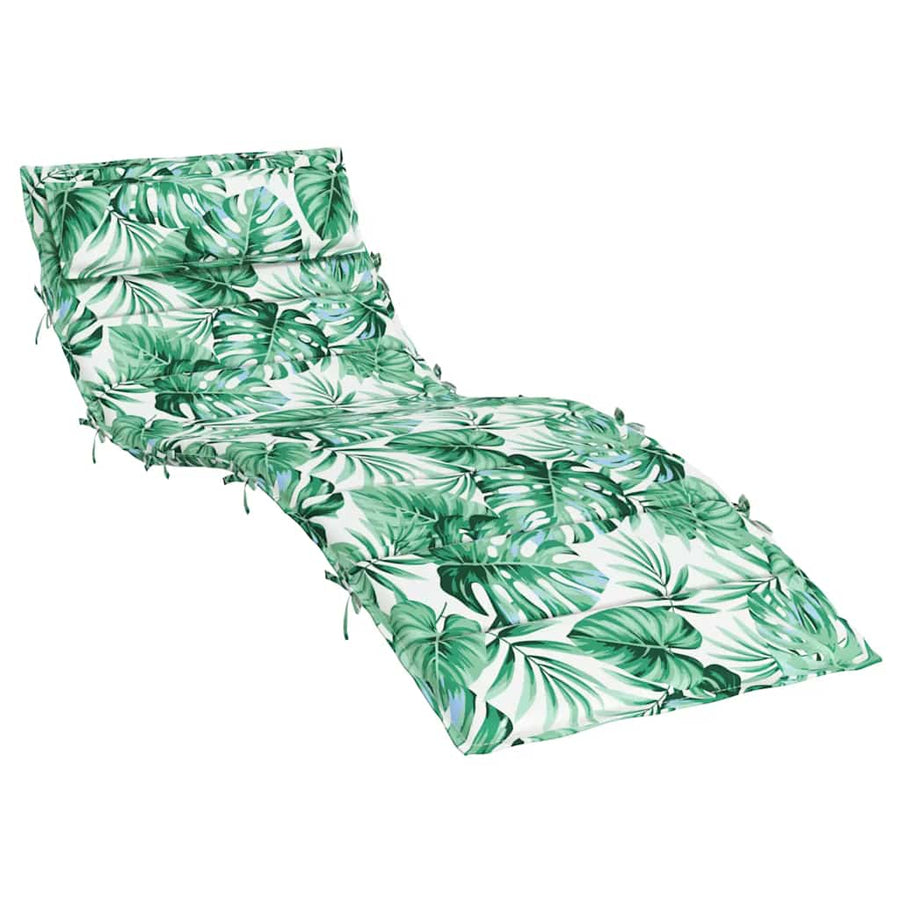 Ligbedkussen bladpatroon 180x60x4 cm oxford stof