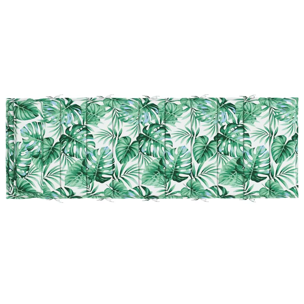 Ligbedkussen bladpatroon 180x60x4 cm oxford stof