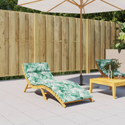 Ligbedkussen 180x60x3 cm bladpatroon oxford stof