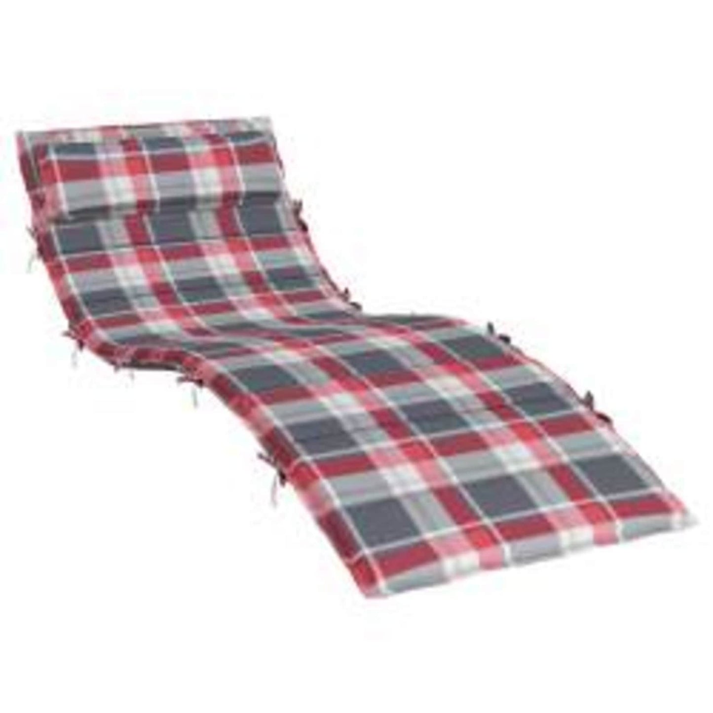 Zon Loungerkussen Rood en grijs 178 x 60 x 4 cm Oxford stof