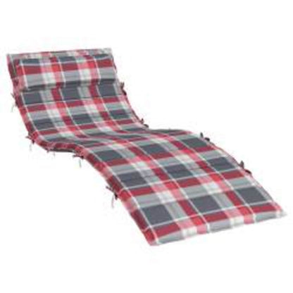 Zon Loungerkussen Rood en grijs 178 x 60 x 4 cm Oxford stof