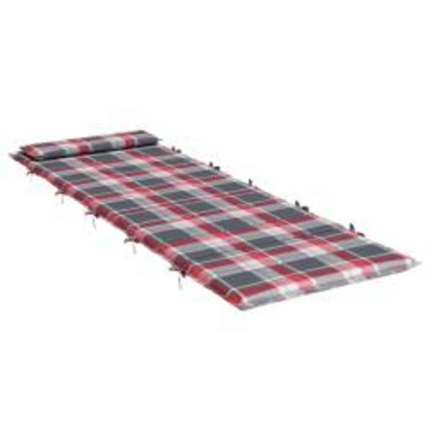 Zon Loungerkussen Rood en grijs 178 x 60 x 4 cm Oxford stof