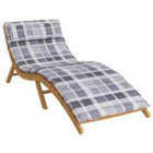 Loungerkussen grijs 180x60x4 cm Oxford stof