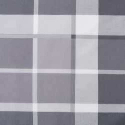 Zon Loungerkussen Geruit Grijs 178 x 60 x 4 cm Oxford stof