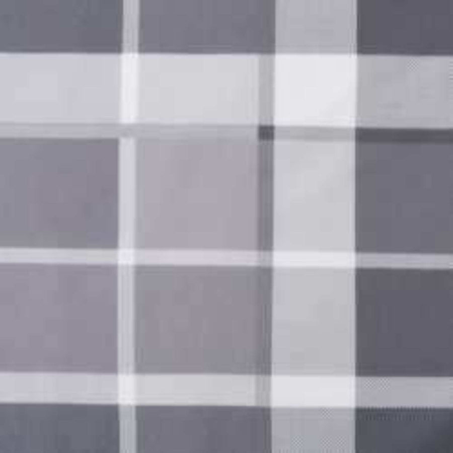 Zon Loungerkussen Geruit Grijs 178 x 60 x 4 cm Oxford stof