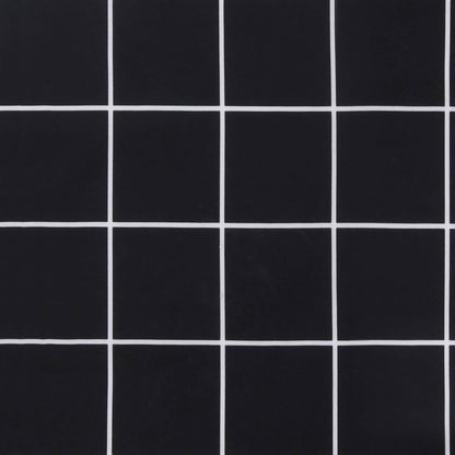 Zon Loungerkussen Geruit Zwart 178 x 60 x 4 cm Oxford stof