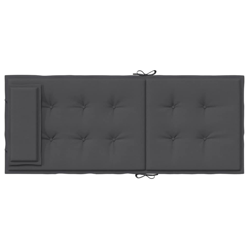 Stoelkussens 4 St Hoge Rug Oxford Stof Antracietkleurig