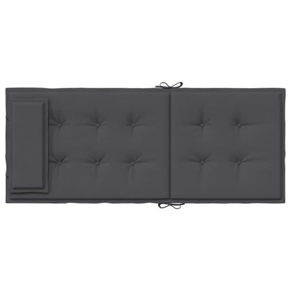 Stoelkussens 4 St Hoge Rug Oxford Stof Antracietkleurig