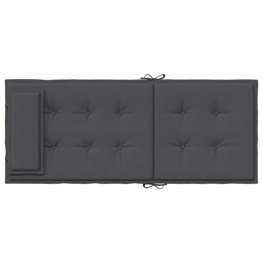 Stoelkussens 4 St Hoge Rug Oxford Stof Antracietkleurig