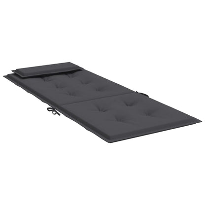 Stoelkussens Hoge Rug Oxford Stof Kleurig 6 Antraciet