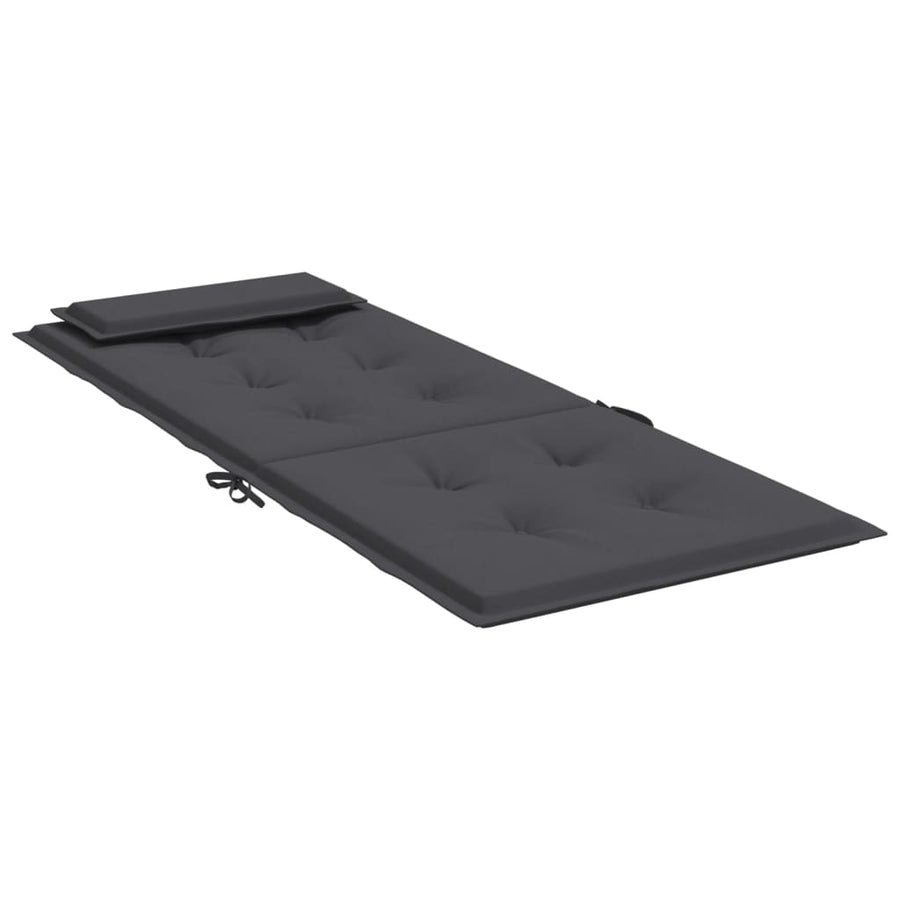 Stoelkussens Hoge Rug Oxford Stof Kleurig 6 Antraciet