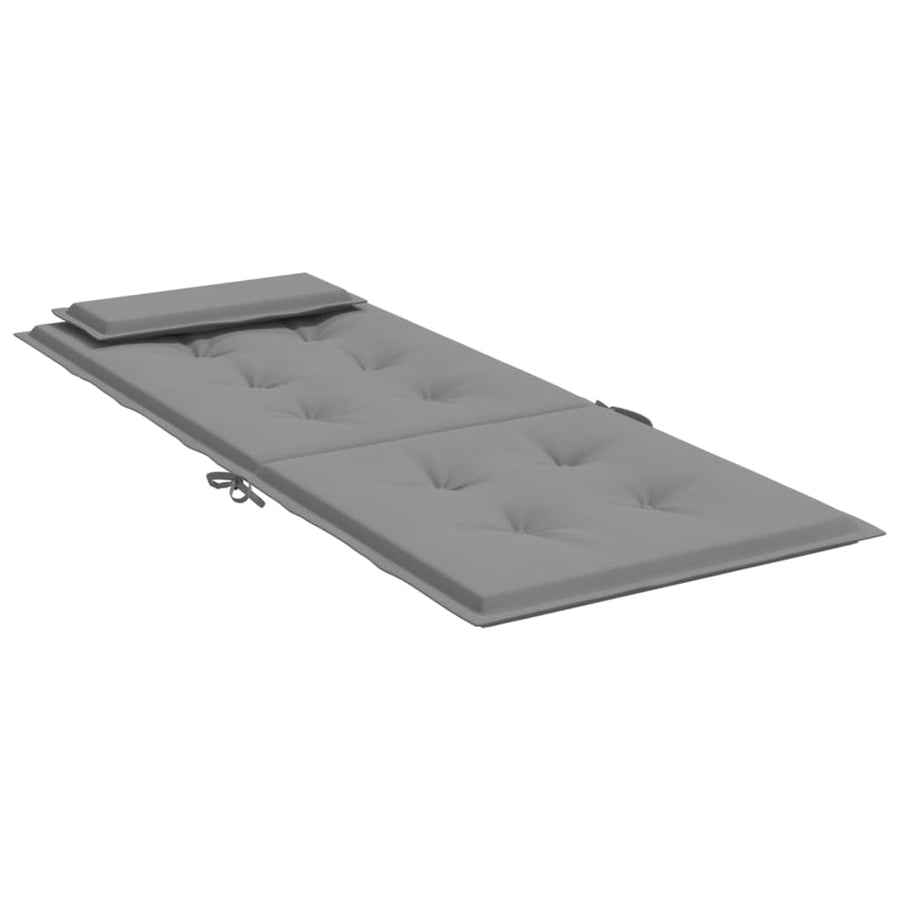 Stoelkussens 6 St Hoge Rug Oxford Stof Grijs