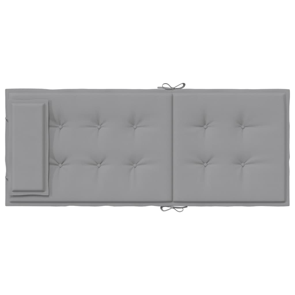 Stoelkussens 6 St Hoge Rug Oxford Stof Grijs