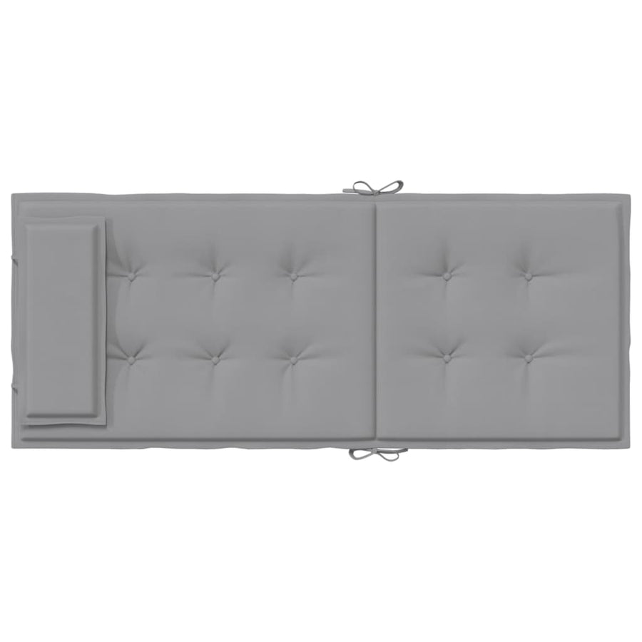 Stoelkussens 6 St Hoge Rug Oxford Stof Grijs