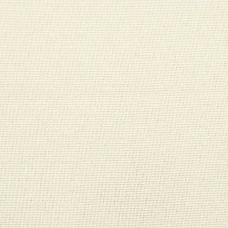 Stoelkussens 2 st hoge rug oxford stof crèmekleurig