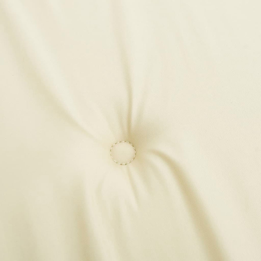 Stoelkussens 4 St Hoge Rug Oxford Stof Crèmekleurig