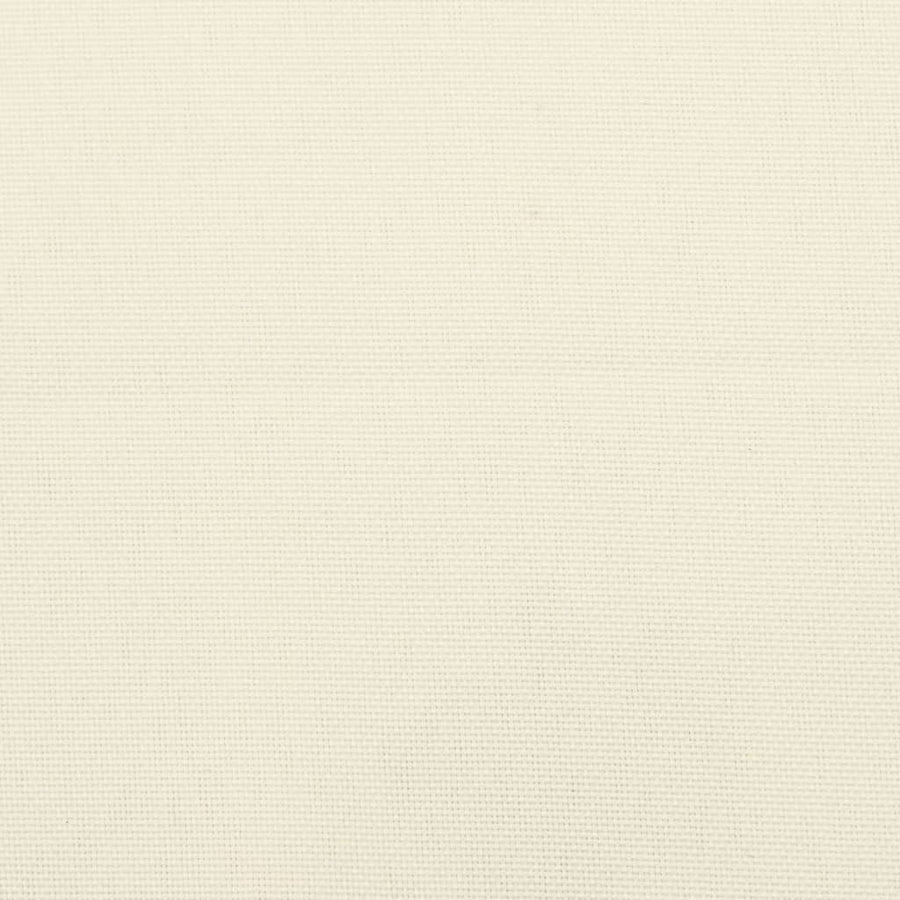 Stoelkussens 4 St Hoge Rug Oxford Stof Crèmekleurig