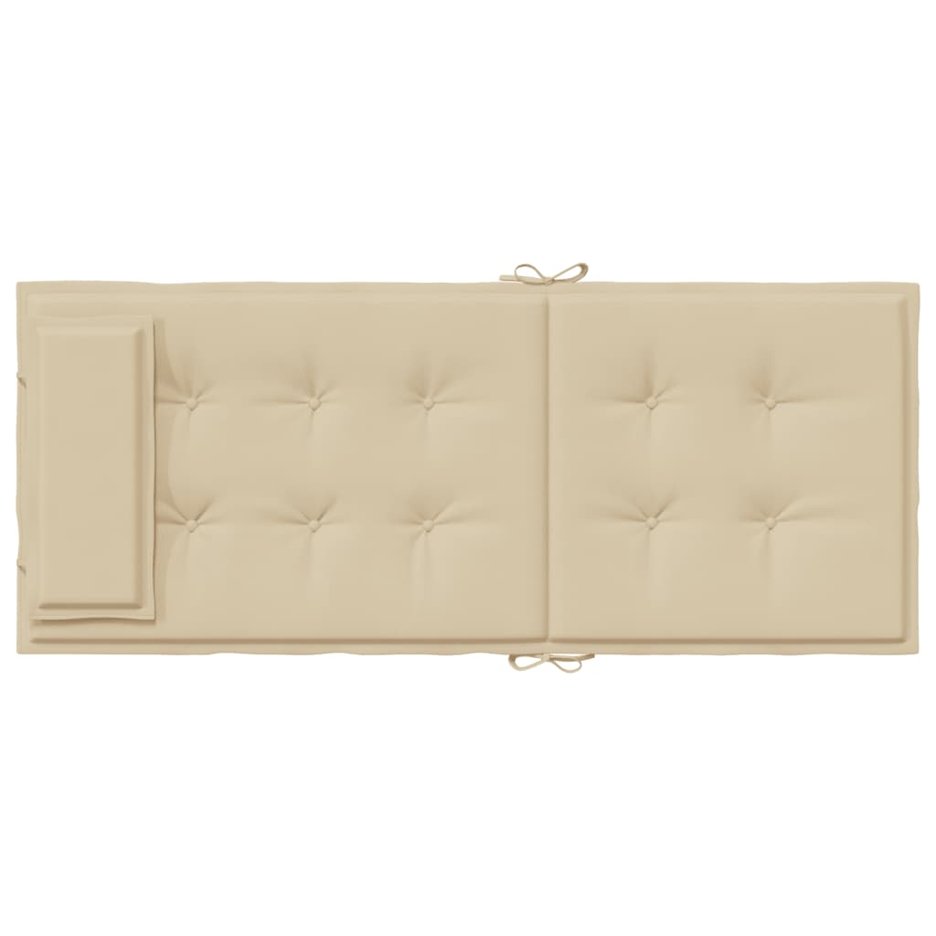 Stoelkussens 4 St Hoge Rug Oxford Stof Beige