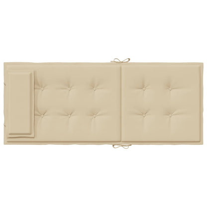 Stoelkussens 4 St Hoge Rug Oxford Stof Beige