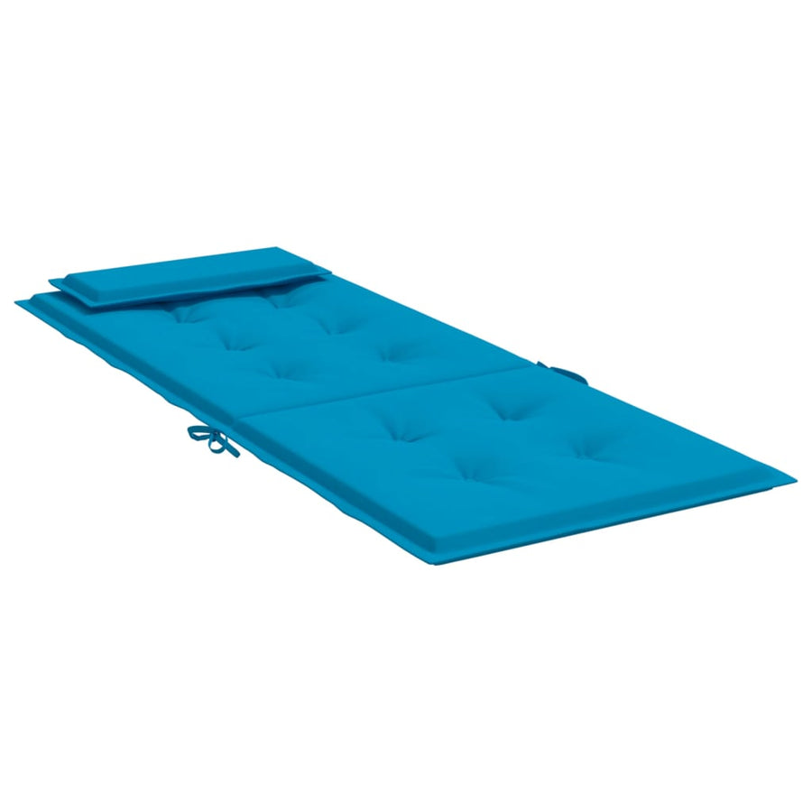Stoelkussens 6 St Hoge Rug Oxford Stof Lichtblauw