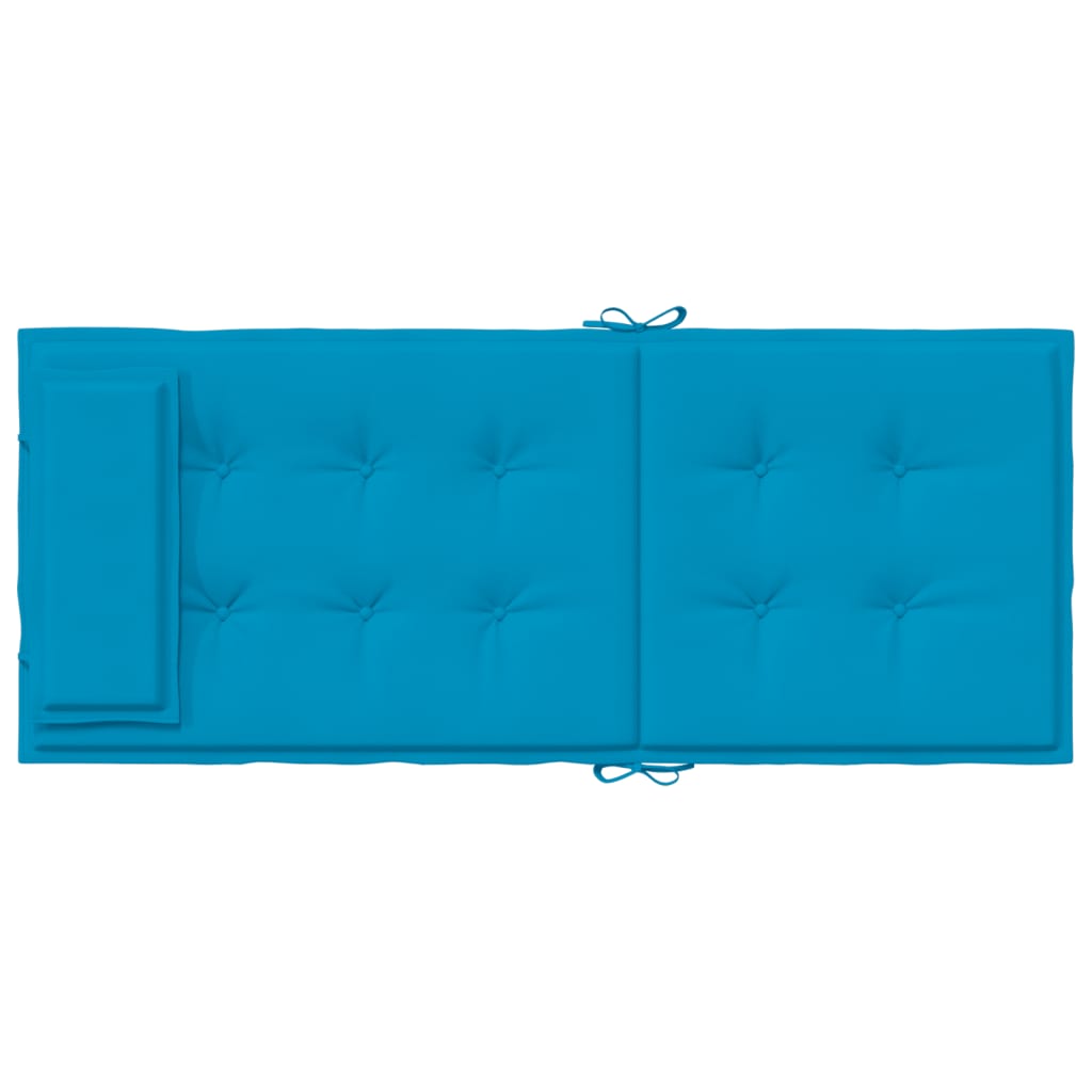 Stoelkussens 6 St Hoge Rug Oxford Stof Lichtblauw