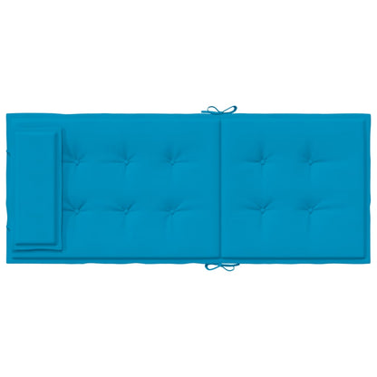 Stoelkussens 6 St Hoge Rug Oxford Stof Lichtblauw