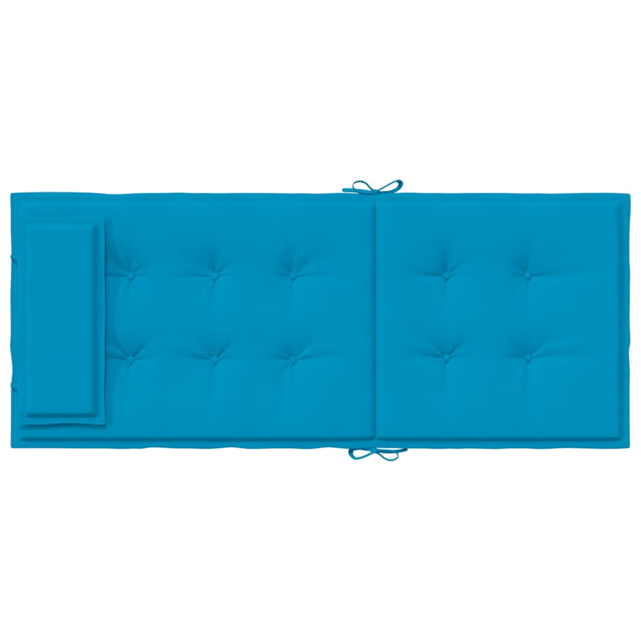 Stoelkussens 6 St Hoge Rug Oxford Stof Lichtblauw