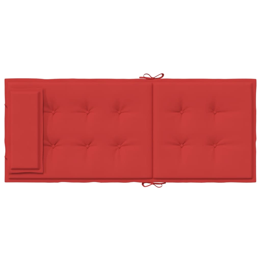 Stoelkussens 2 St Hoge Rug Oxford Stof Rood