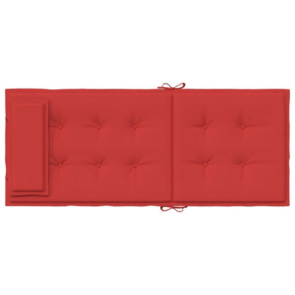 Stoelkussens 2 St Hoge Rug Oxford Stof Rood
