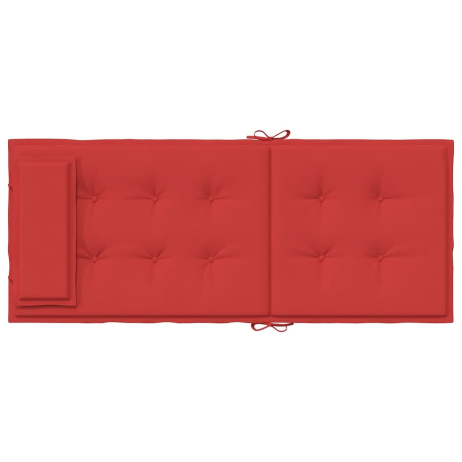 Stoelkussens 2 St Hoge Rug Oxford Stof Rood