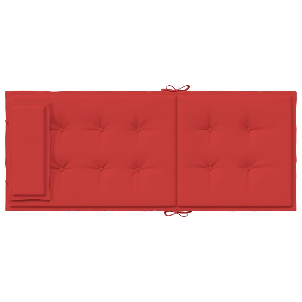 Stoelkussens 4 St Hoge Rug Oxford Stof Rood